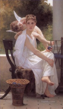 Work Interrupted Realism angel William Adolphe Bouguereau Oil Paintings
